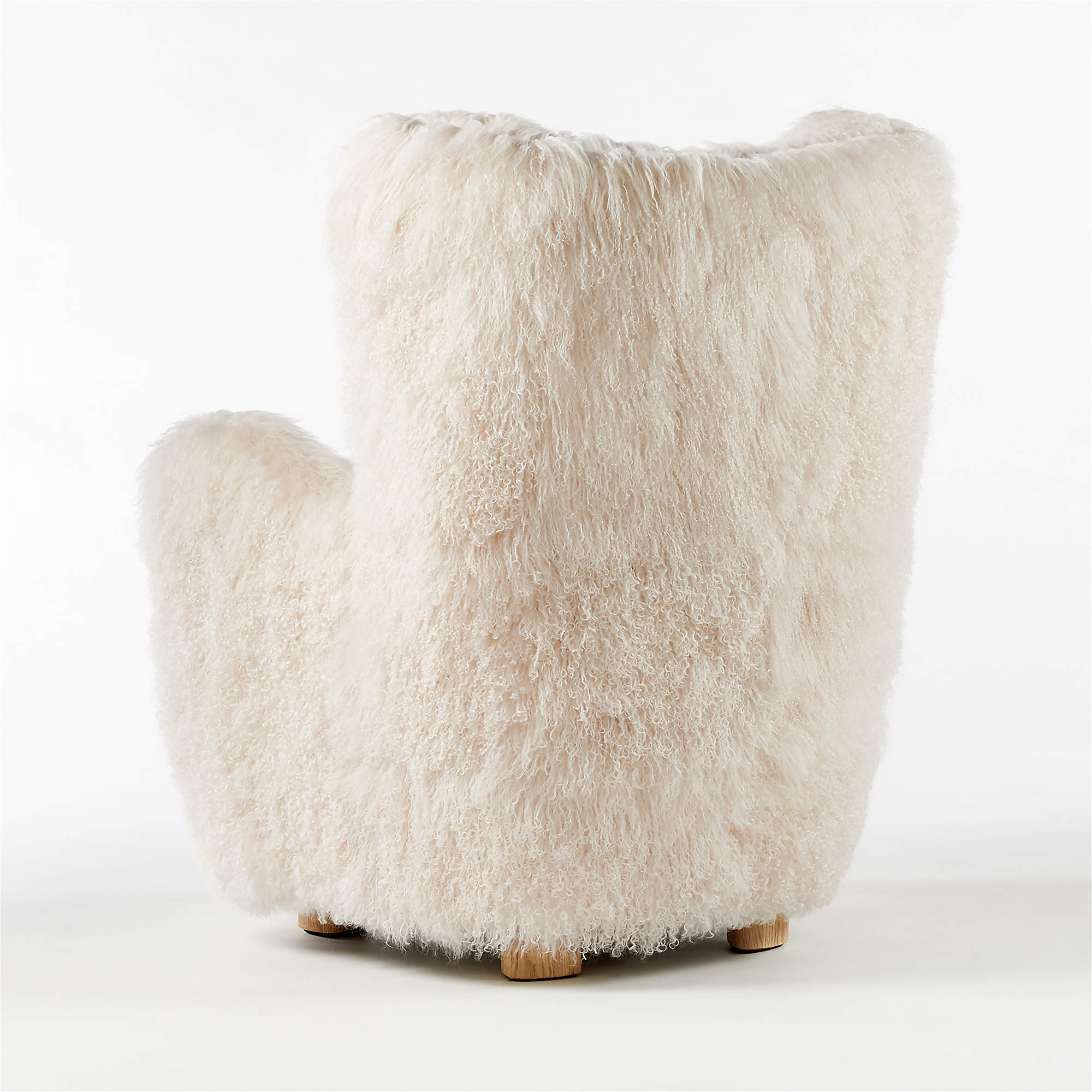 Ivory Plush Armchair - Image 3