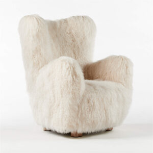 Ivory Plush Armchair