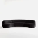 Celese Sectional 4 Seater Sofa - Charcoal Black