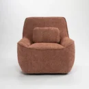 Andy Lounge Chair - Dusty Rose Brown