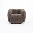 Fur Fabric Chair - Cacao