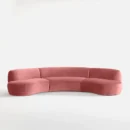 Celese Sectional 4 Seater Sofa - Salmon Red